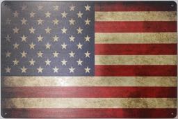 American Flag Metal Sign