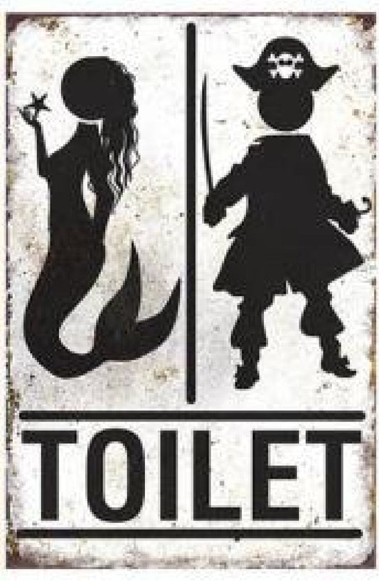 Toilet Metal Sign